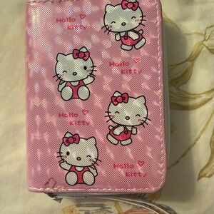 Hello Kitty Pink Character Pouch Wristlet